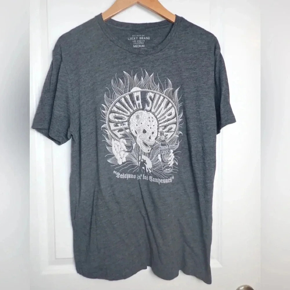 Lucky Brand Tequila Sunrise Graphic Tee size M